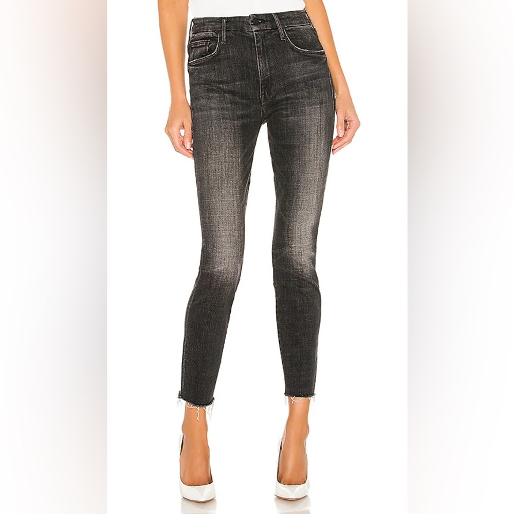 MOTHER The Looker Ankle Fray Jeans in Stargazing
